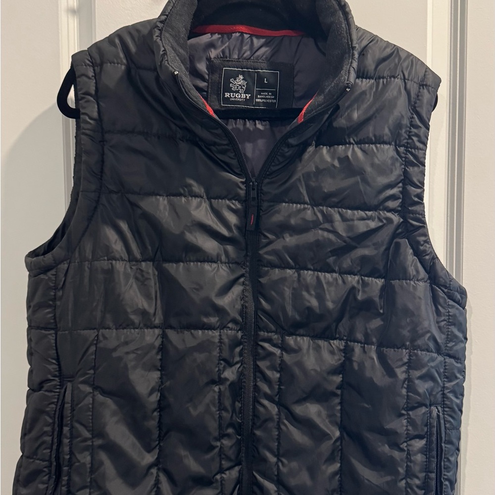Rugby Black Quilted Men's Vest